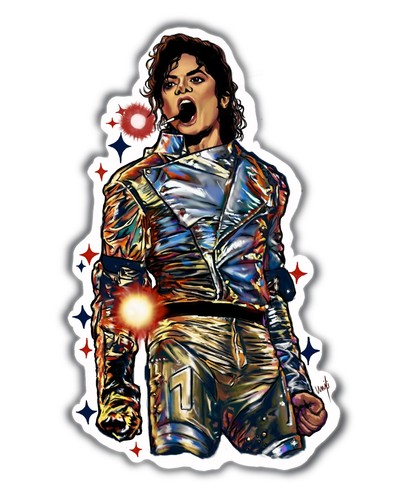 Adesivo vinile michael jackson - vinile,