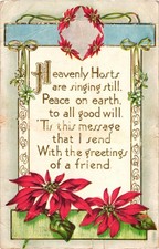 Cartolina natalizia vintage in