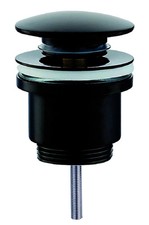 Piletta scarico tappo lavandino lavabo bidet bagno click clack clic nero opaco