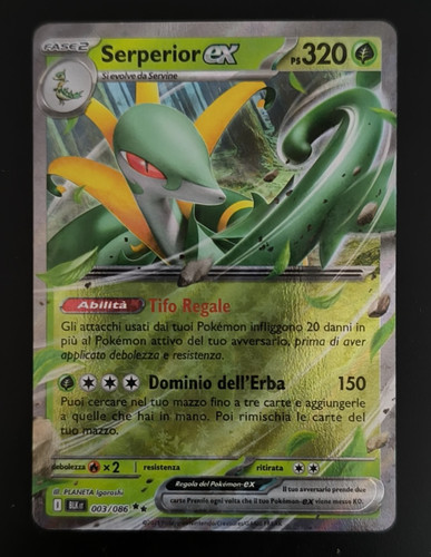 Carta pokemon serperior - carta,