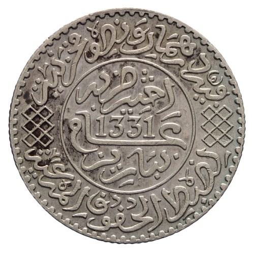 Marocco 4 ryal 1913 - dn,