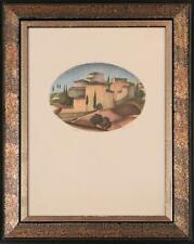  MASI ROBERTO (n. 1940) LITOGRAFIA opera Grafica QUADRO con CORNICE Paesaggio 