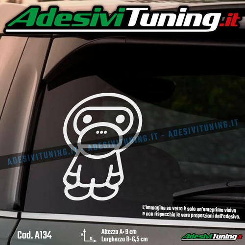 Adesivo scimmietta sticker - adesivo,