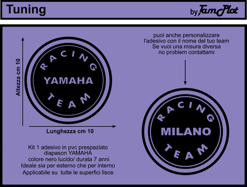 Adesivi racing yamaha - adesivi, per