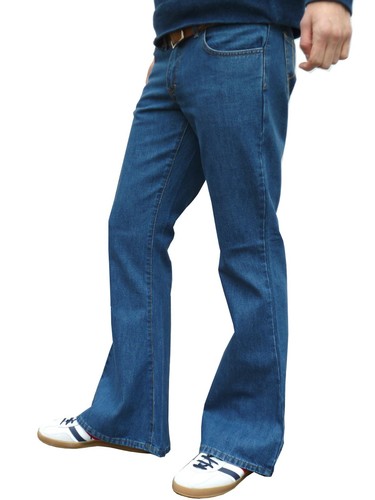 Jeans uomo denim flares fondo - uomo,