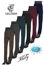 Pantalone donna invernale in maglia di lana made in Italy CARLA FERRONI