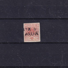 LOMBARDO VENETO 1850 - STEMMA AUSTRO UNGARICO VALORE 15c. ROSSO USATO