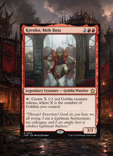 Edh mazzo goblin comandante - goblin,