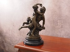Scultura bronzo satyr e - scultura,