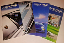 N°5 CATALOGHI VINTAGE DELLA ALPINE CAR AUDIO OTTIMI  96+64 PAGINE
