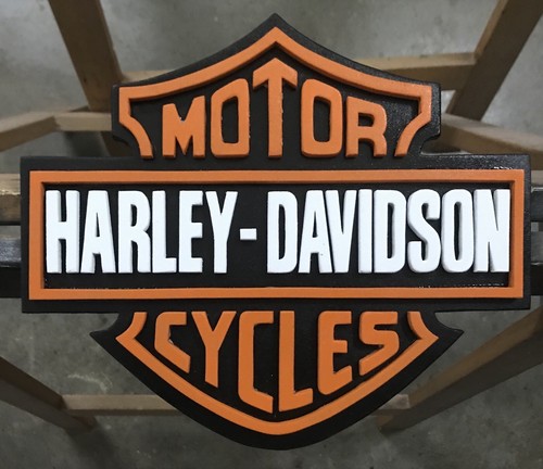 Insegna legno harley - in,
