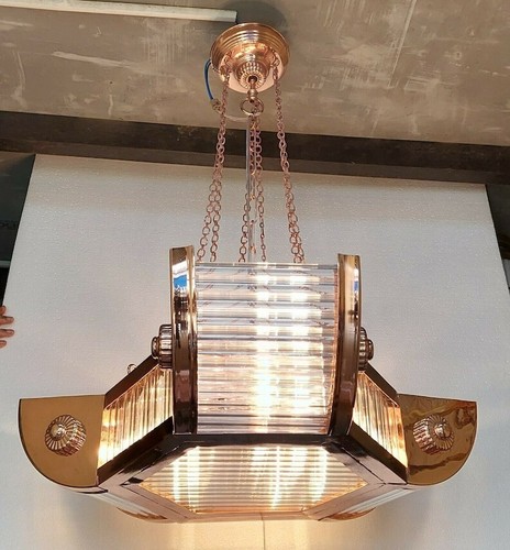 Lampadario nave ottone - lampadario, in