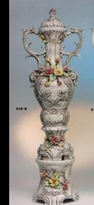 Capodimonte Vaso di Fiori Grande Colore Antico