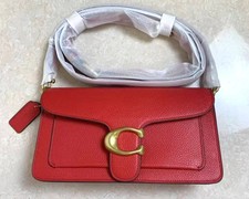 73995 Coach Rosso Tabby 26 Tracolla Spalla Mano 2 Vie Outlet Pelle Nuovo con etichette