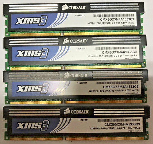 Corsair xms3 8gb - 8gb, ddr3