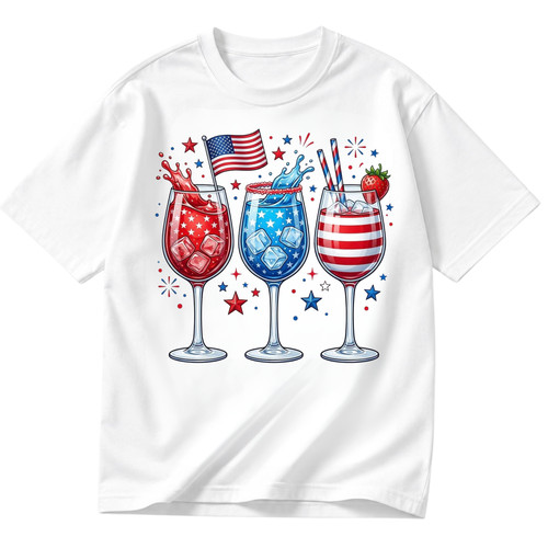 Maglietta bicchiere vino usa - vino, 4
