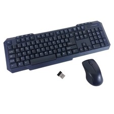 Tastiera e Mouse Wireless Senza Fili Layout Italiano Querty Combo PC Desktop