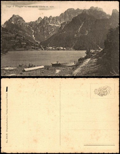 Cartolina àlleghe lago - Àlleghe, d'