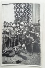 FOTO SQUADRA D'AZIONE PARTITO MVSN CCNN CAMICIE NERE MILIZIA SQUADRISTI GUERRA