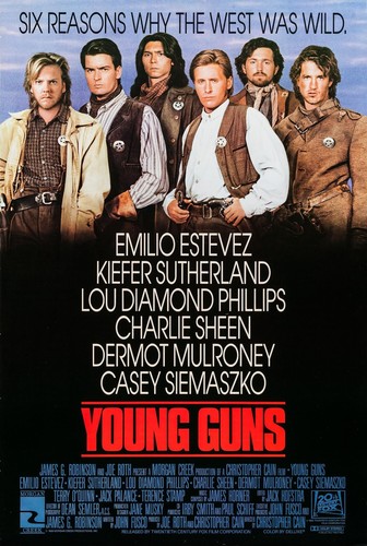 Locandina film young guns - young,