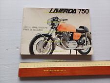 Laverda 750 SF - GT 1972 manuale uso + CATALOGO RICAMBI originale