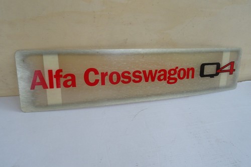 Targa posteriore alfa - posteriore,