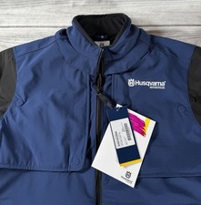 NUOVO Husqvarna Giacca Moto Fuoristrada Gotland Soft Shell Blu Uomo Taglia XXL
