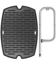 7583 Griglia di cottura in ghisa per Weber Q200 Q220 Q2000 Q2400 Q2000 Q2200...