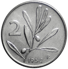 2 LIRE 1954 - ULIVO -