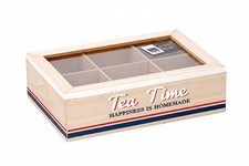 Scatola Porta Tè in Legno con