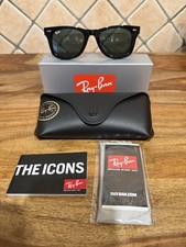 Ray-Ban Wayfarer RB2140 901 50-22 Occhiali da Sole - Nero/Grey
