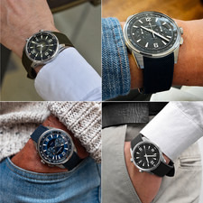 Cinturino orologio in pelle di