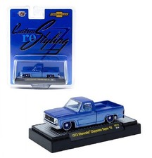 M2 Machines 1:64 1973 Chevrolet Cheyenne Super 10 Custom Re Styling Blue HS71-P5