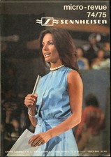 SENNHEISER-micro-revue 74/75-Catalogo Vintage Microfoni Cuffie Attrezzature