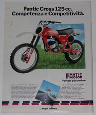 Advert Pubblicità 1980 FANTIC CROSS 125 CC