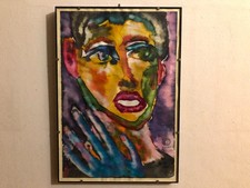 Dipinto volto donna colori
