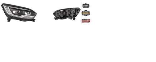 Faro fanale proiettore full - dx,