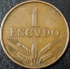 PORTOGALLO MONETA 1 ESCUDO 1974 CIRCOLATA