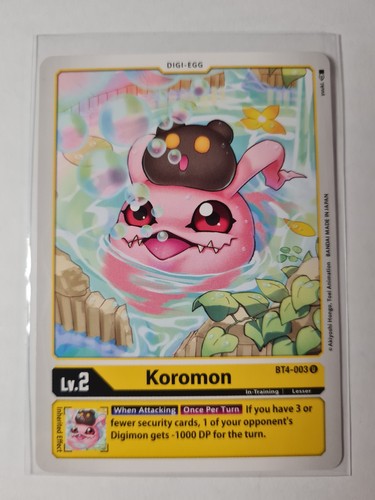 Digimon koromon bt4 - koromon, ·