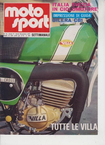 Pubblicita moto villa factory - moto,