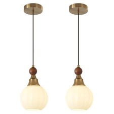 Mid Century Gold Pendant Light