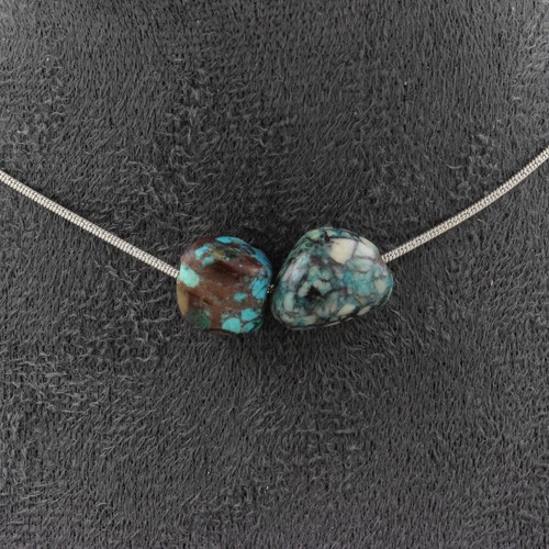Collana perle crisocolla di - collana,