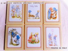 ? HOLLY HOBBIE Vintage anni 80 6 QUADERNI RILEGATI CARTONATI serie completa ?