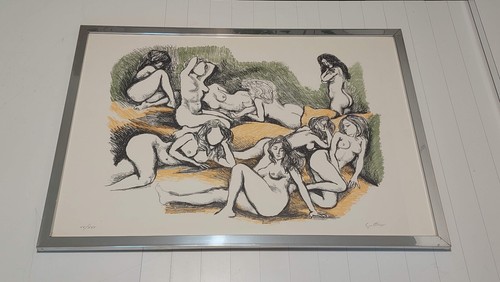 Renato guttuso litografia - guttuso, nudo