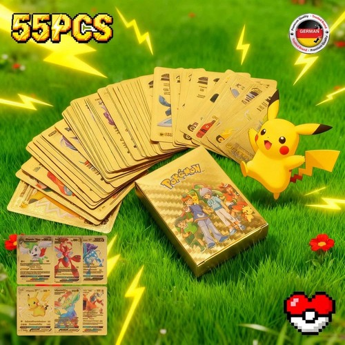 55pz carte pokemon - carte, oro