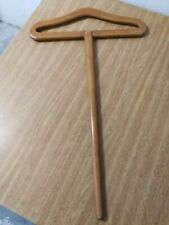 Gruccie Appendiabiti Lunghe Vintage In Legno con Bastone Lungo