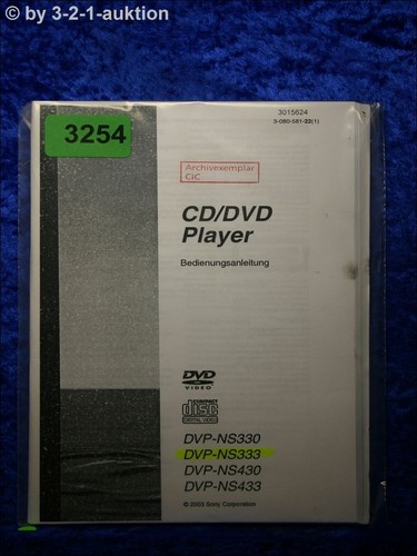 Sony manuale uso - manuale, ns330