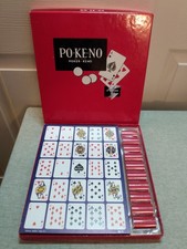 Vintage US Playing Card Co Po-Ke-No 12 tavole 200 chips usato in ottime condizioni 100% completo PoKeNo