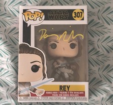 Daisy Ridley firmato Rey Funko Pop #307 Star Wars Jedi Beckett testimone certificato di autenticità auto