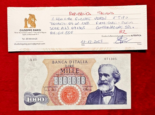 Banconota italia 1000 lire - banconota,
